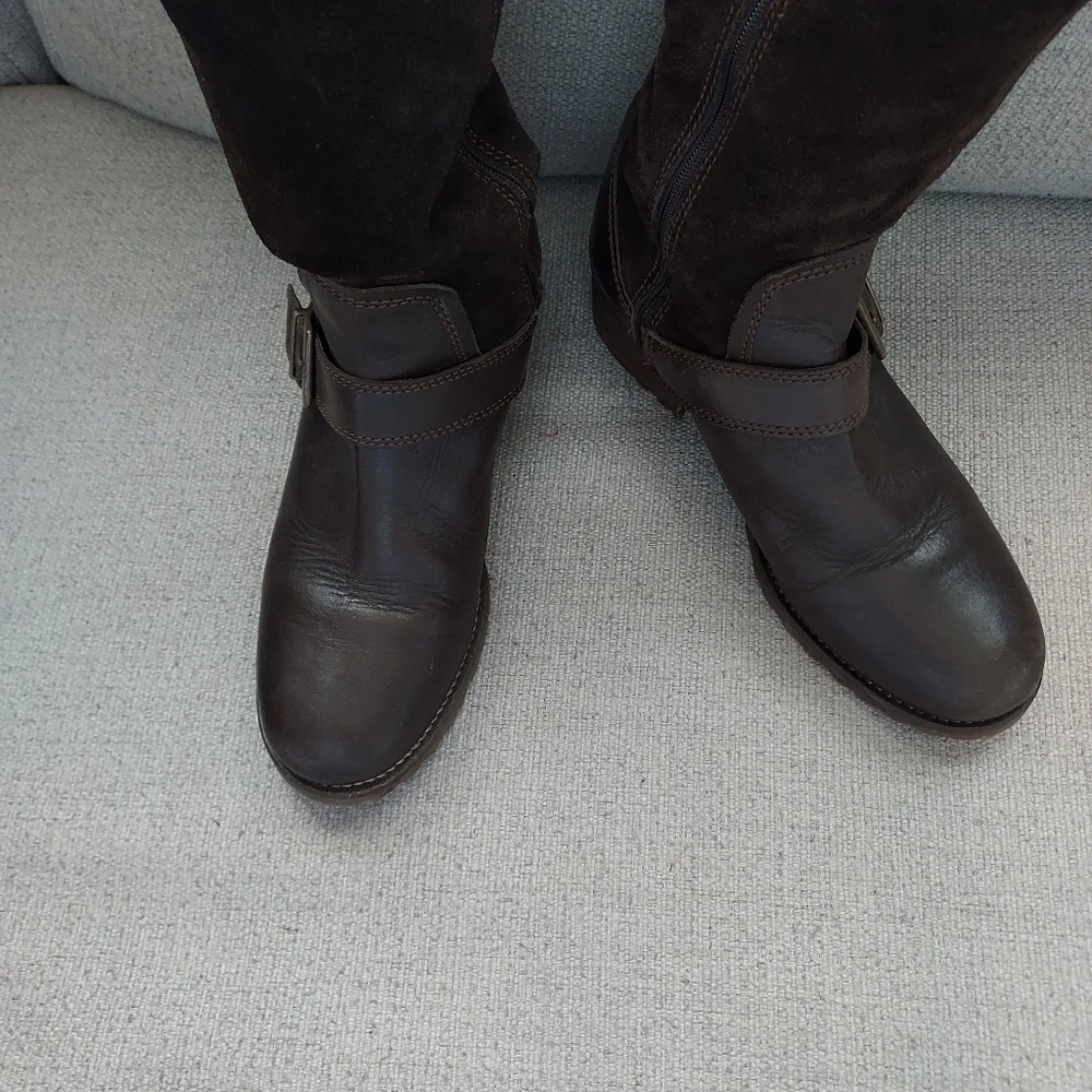 Fabianelli Made in Italian Leather  Riding Boots With Fleece Lining Sz 39/8.5